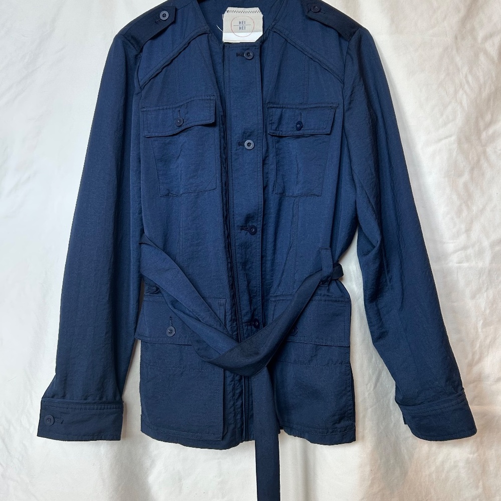 Hei Hei Navy Blue Long Sl Jacket W size L